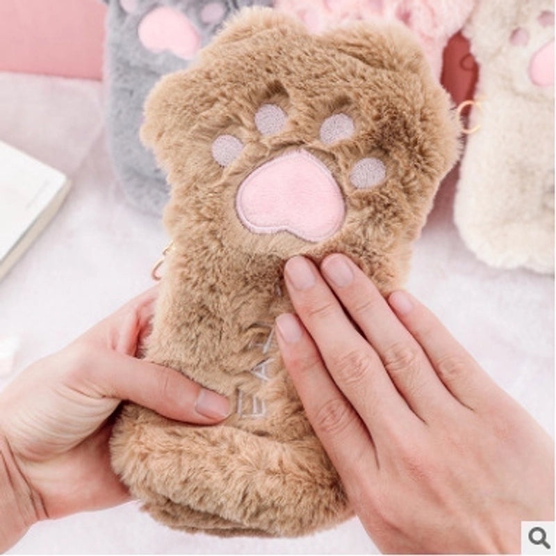 Plush Letter Paw Print Cushion Soft Cute Decorative Pillow|Home Decor