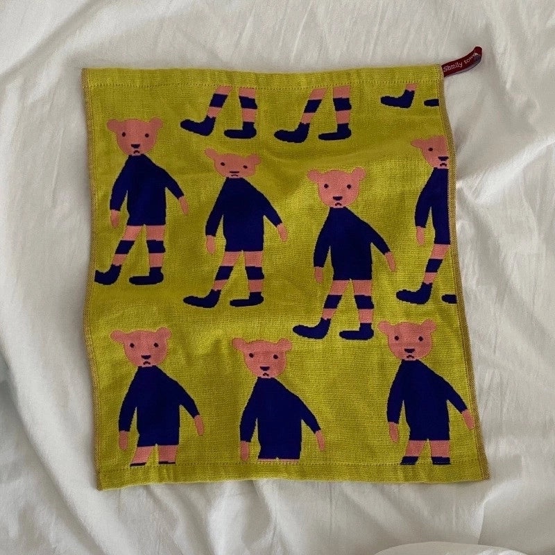 Adorable Animal Print Cotton Towels for Kids|Home & Kitchen Bath Towels