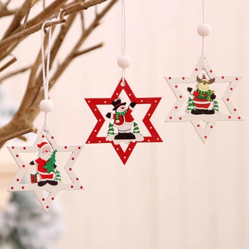 Mini DIY Christmas Tree Pendant Laser Cut Hollow Design|Holiday Jewelry Accessories