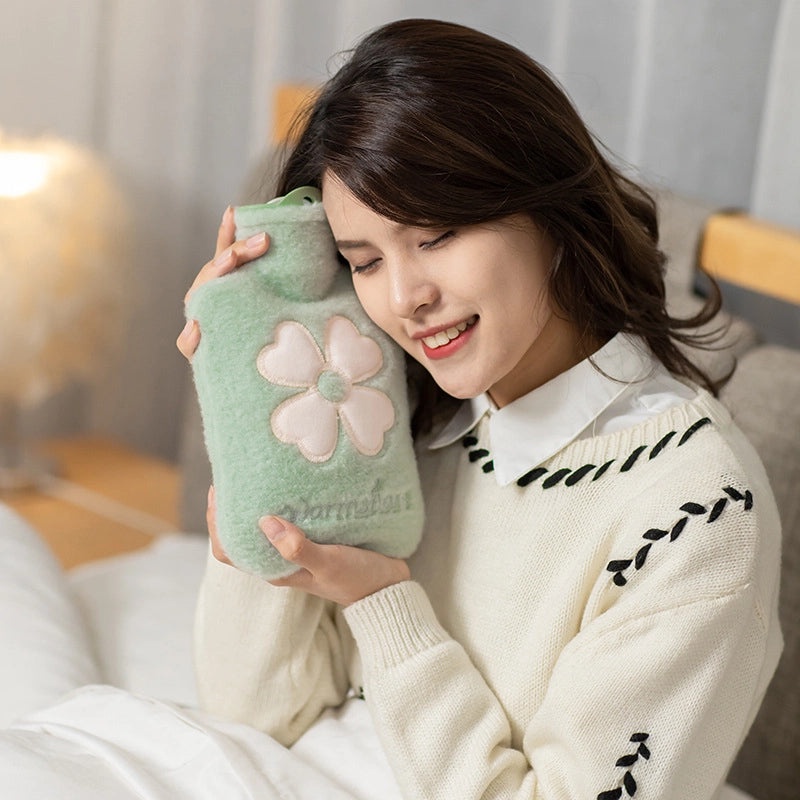 Cartoon PVC Hot Water Bag Thickened Explosion-Proof Hand Warmer Hot Compress Water Injection Hot Water Bag|Home & Living > Heating Appliances