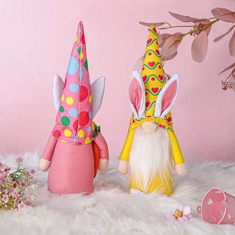 Colorful Easter Bunny Hat Gnome Doll Ornament|Home Decor & Seasonal Decorations