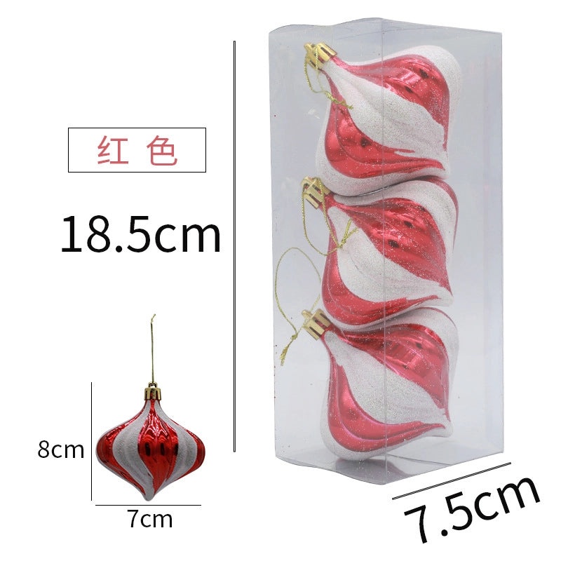 New Onion Ball Christmas Tree Ornament Pendant Decorative Holiday Home Decor | Christmas Ornaments