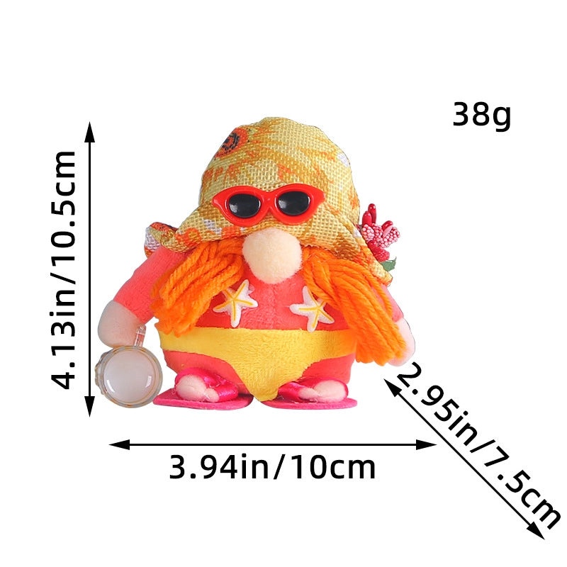 Adorable Faceless Old Man Beach Doll with Bikini | Creative Home Decor / Novelty Gifts