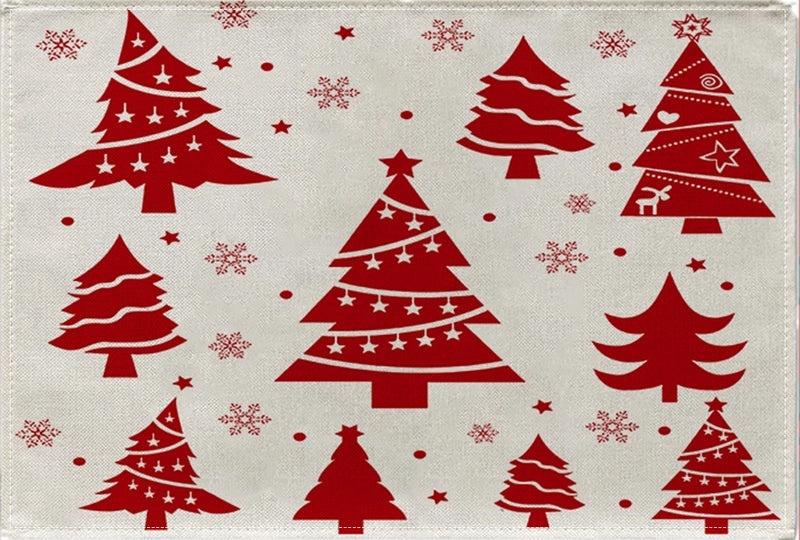 Vintage Cotton Linen Christmas Tree Letter Decoration|Home & Garden > Holiday Decor > Christmas Decorations