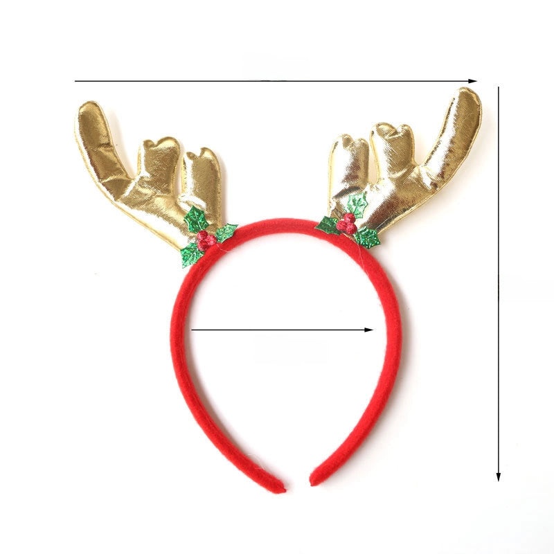 Festive Christmas Hairband with Santa Snowman and Reindeer Antlers for Kids Party Wear|Christmas Accessories