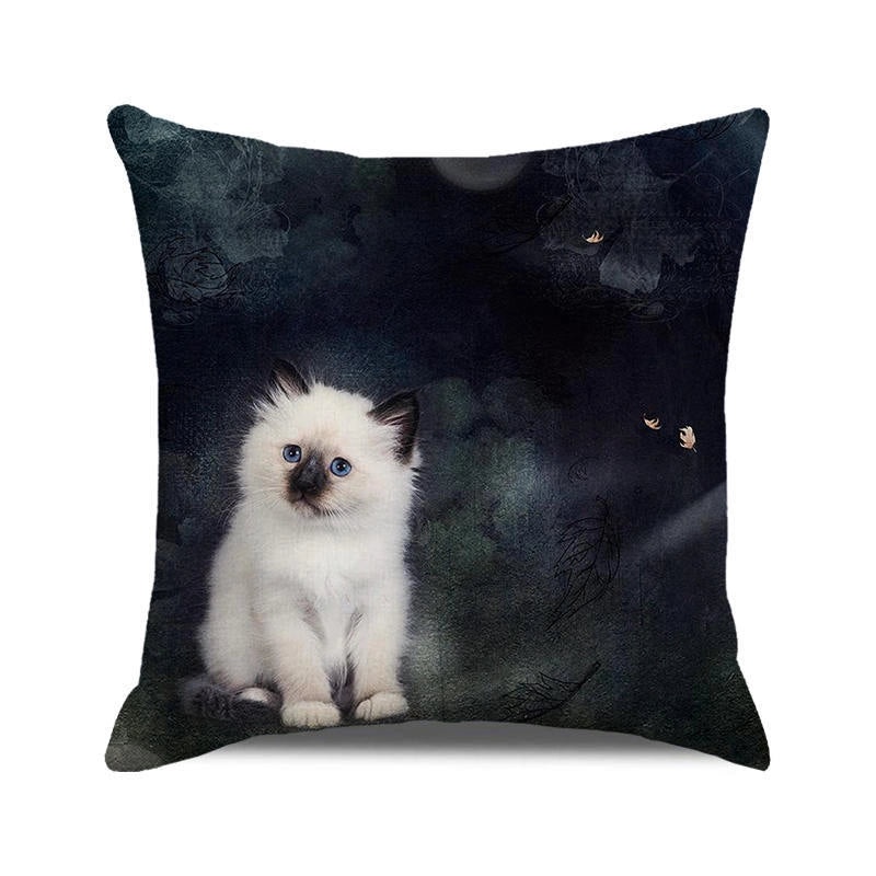 Halloween Cartoon Letter Dog Cat Plush Pillow Cushion for Couch Sofa|Home Decor