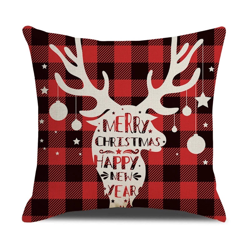 Stylish Elk Print Polyester Pillow Covers | Home Decor Pillows