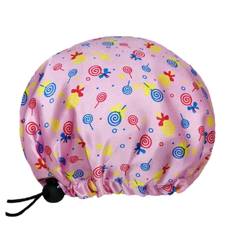 Adorable Fruit Patterned PE Shower Cap for Women|Shower Caps & Hair Care Accessories