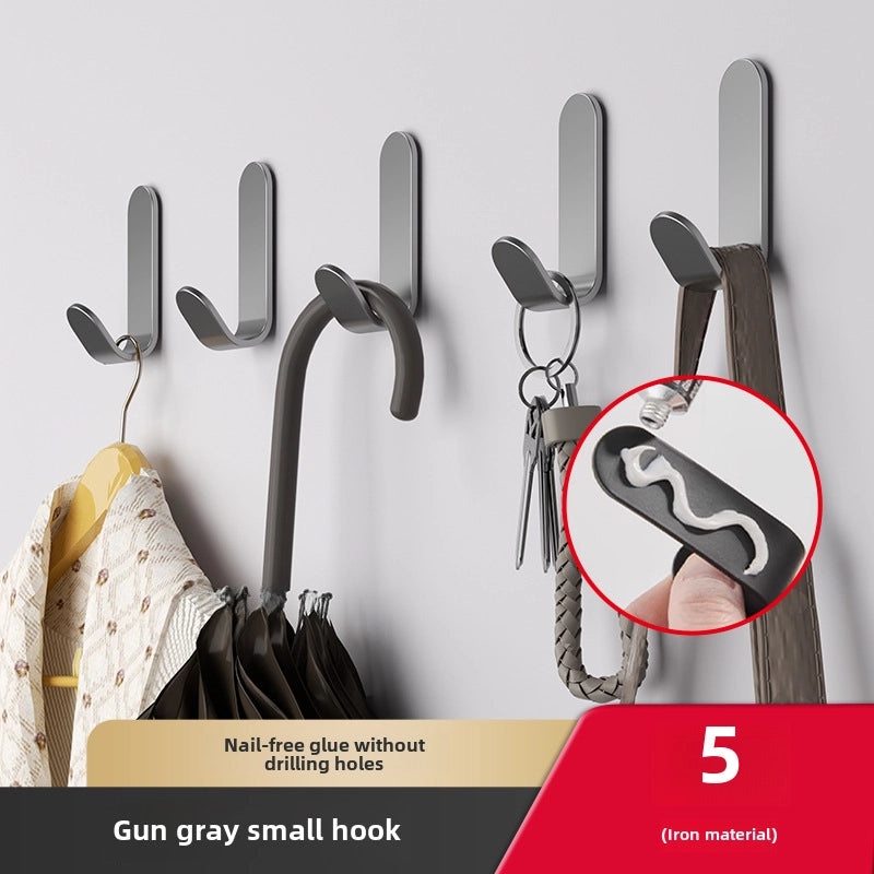 Strong Adhesive Hook Punch-Free Wall Mount Seamless Hanging Hook for Bathroom Kitchen Door | Home Storage & Organization