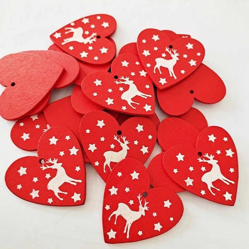 Creative Wooden Christmas Ornaments DIY Home Pendant Crafts Factory Direct | Home Decor & DIY Accessories