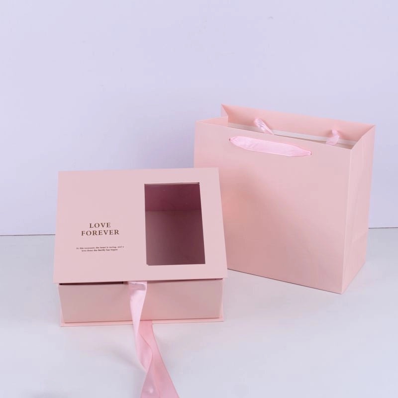 Transparent PVC Rose Gift Box with Window | Flower Gift Packaging