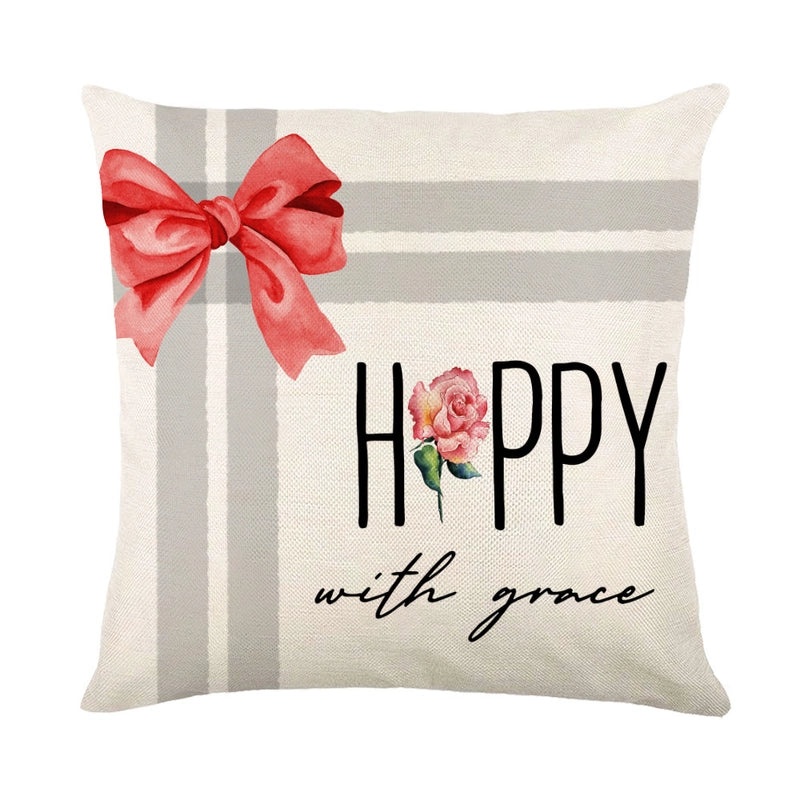 Relaxed Travel Theme Linen Cushion Covers|Home Decor Pillows