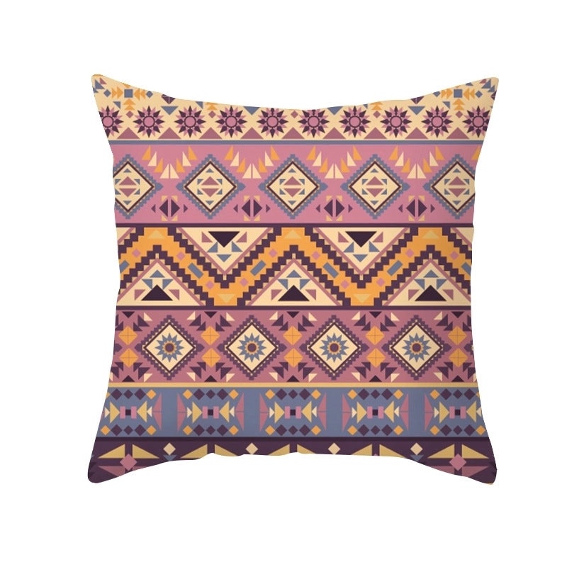 Bohemian Geometric Peach Skin Cushion Covers|Home Decor Pillows