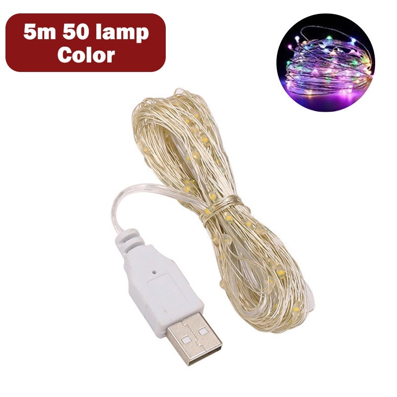 Christmas Cute Solid Color PC String Lights for Indoor Party Festival|Home Decor & Festive Lighting