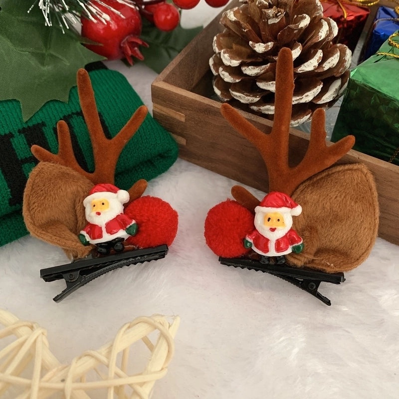 Festive Reindeer Antler Hair Clip for Daily Wear|Hair Accessories