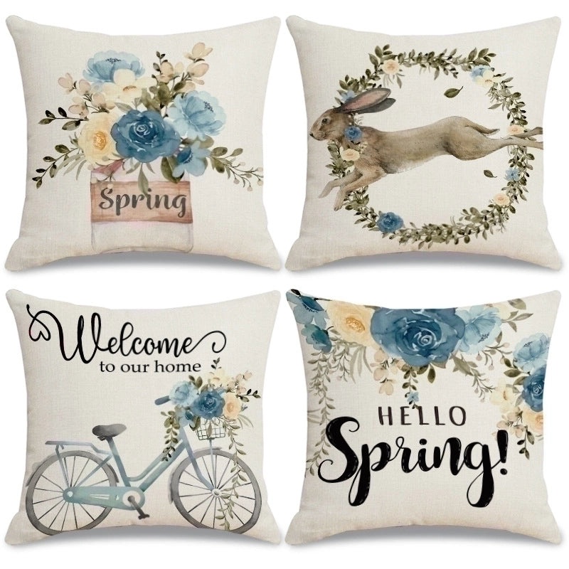 Classic Minimalist Color Block Linen Pillow Covers|Home Decor Pillows