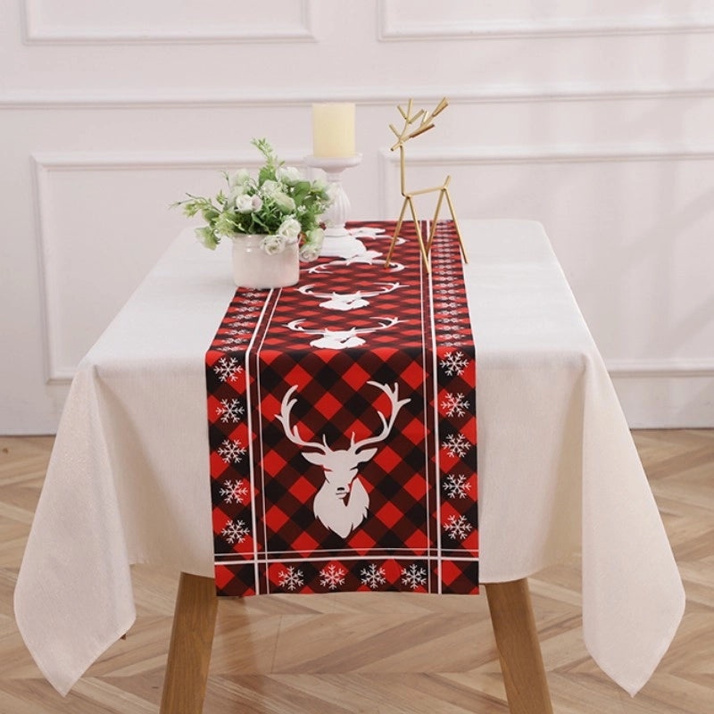 Festive Christmas Alphabet Tablecloth for Holiday & Daily Use|Home Decor Table Linens