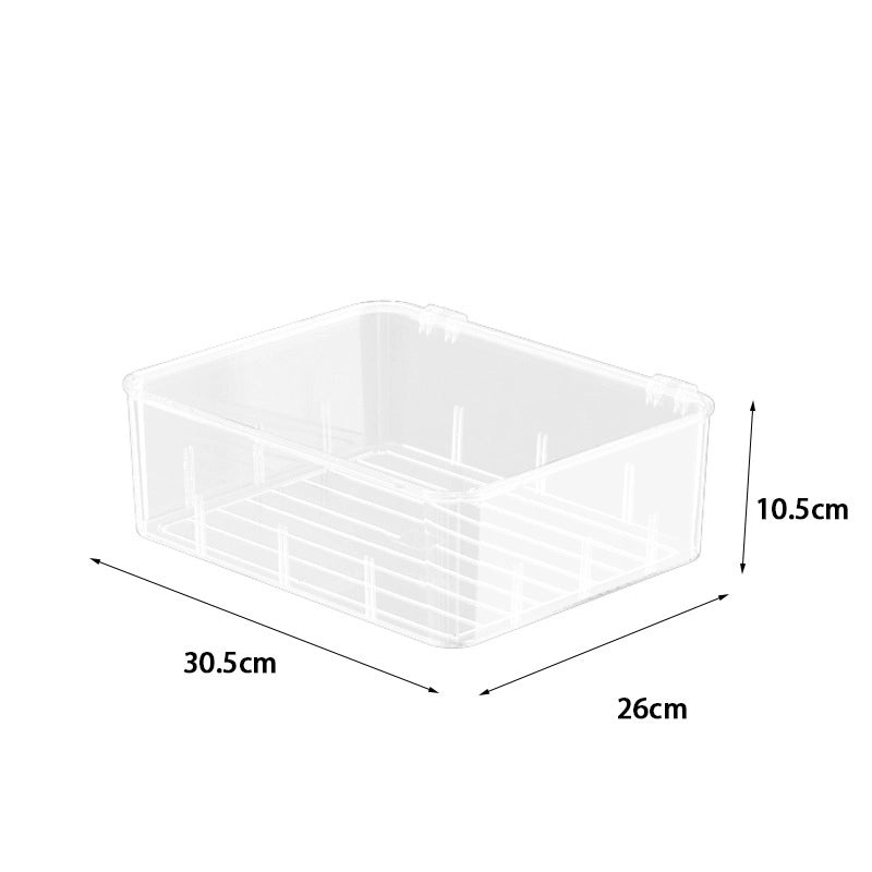 Transparent Underwear Storage Box with Dividers | Home Bedroom Wardrobe Organizer for Socks and Lingerie | Storage Containers |