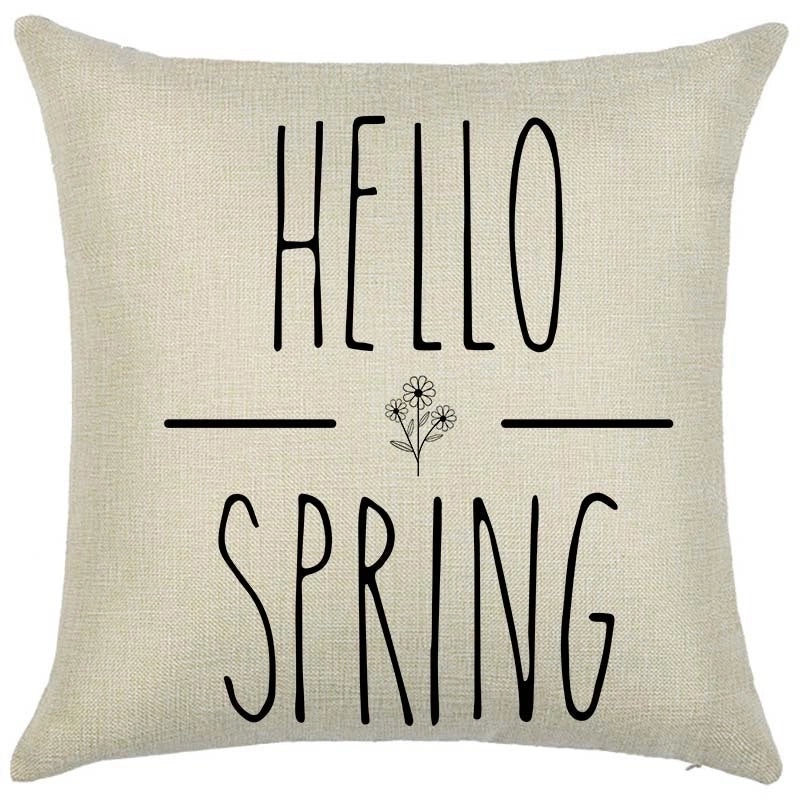 Rustic Floral Linen Pillow Covers | Home Decor & Bedding