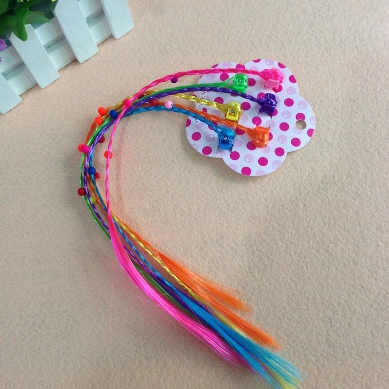 Cute Kids Heart-Shaped Feather Braid Hair Accessories in Cartoon Style|Kids Hair Accessories