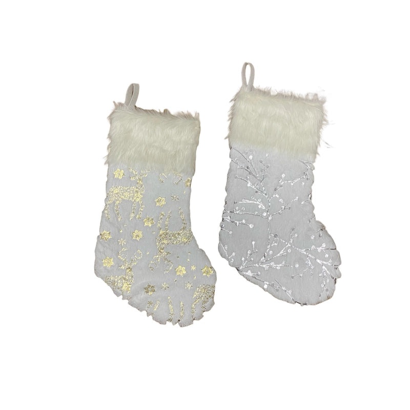 Festive Christmas Tree and Elk Design Party Gift Bags | Holiday Party Supplies