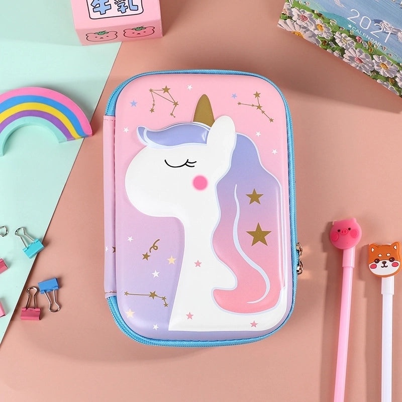 Cute EVA PU Cartoon Pencil Case for School Supplies | School Stationery