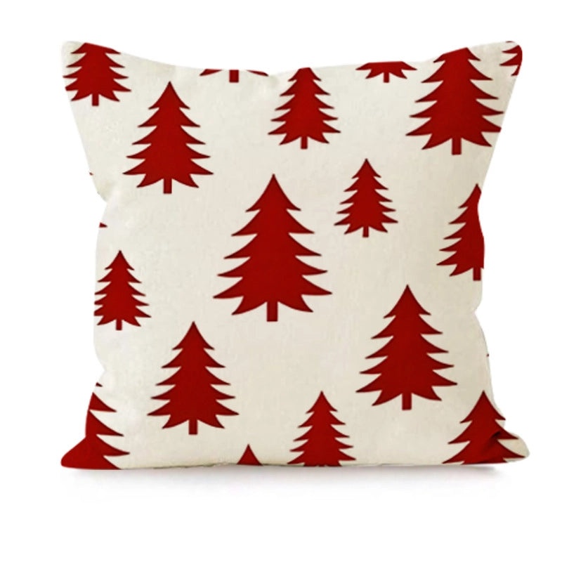 Nordic Christmas Linen Pillow Covers with Snowflake & Letter Design | Home Decor & Pillows