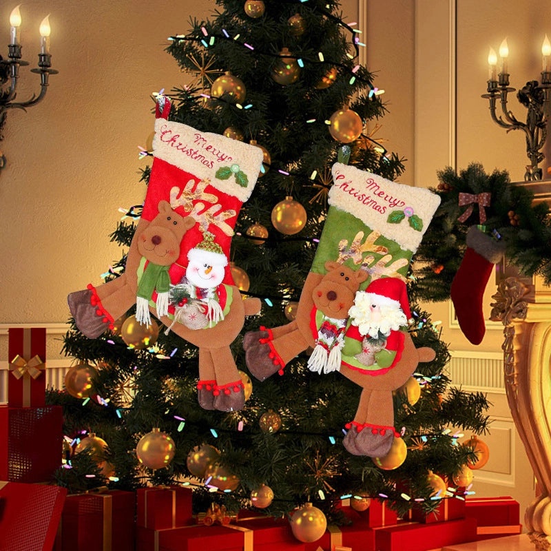 Christmas Knitted Gift Socks Christmas Tree Pendant Holiday Stockings Festive Christmas Decorations | Christmas Decorations & Stockings
