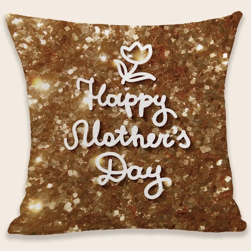 Mama Letter Plush Pillow Cases Minimalist Classic Style Soft Cushion Covers|Home Decor Pillows