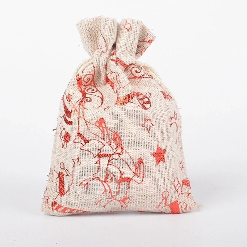 Christmas Star Reindeer Cotton Gift Bags for Holiday Season|Holiday Gift Bags & Wrapping Supplies
