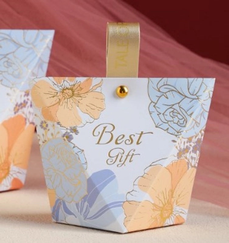 Floral Letter Paper Gift Bags for Wedding Banquets|Wedding Accessories