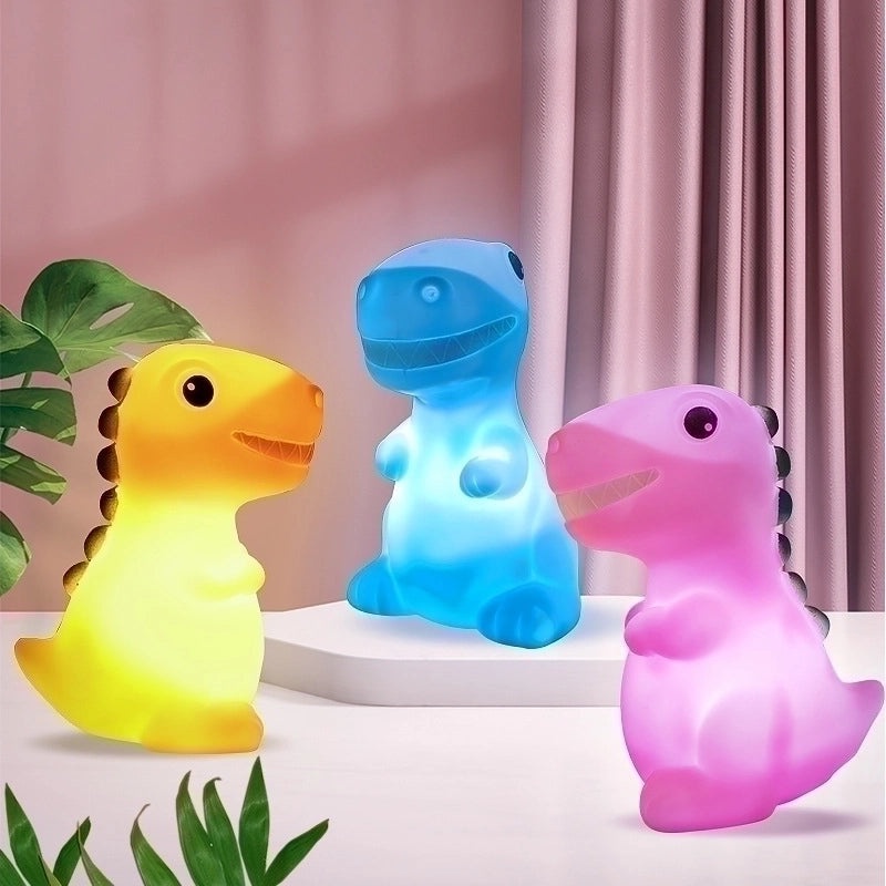 Adorable Dinosaur PVC Night Lamp for Indoor Use|Home Decor Lighting