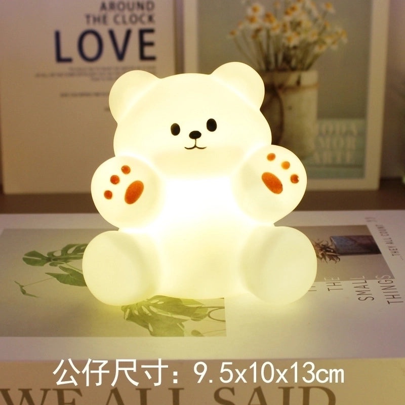 Adorable Bear and Duck Vinyl Night Lights for Indoor Birthday Decor|Home Decor Lighting