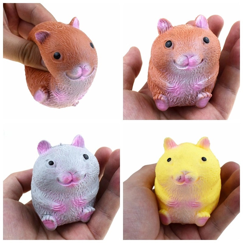 Halloween Pumpkin Squeeze Toy with Hairy TPR Plastic Ball | Toys & Novelties