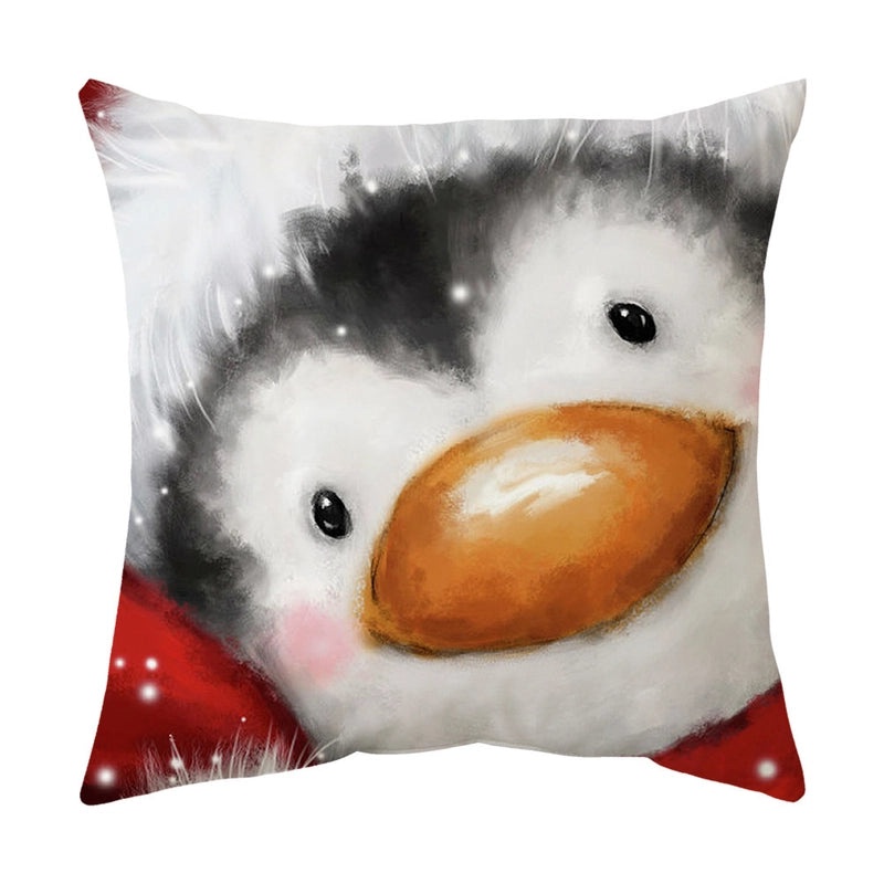 Christmas Tree Santa Elk Holiday Polyester Pillow Covers|Home Decor Pillows