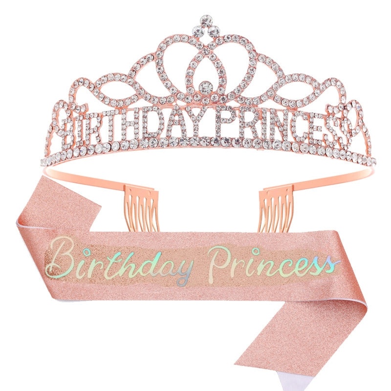 Birthday Princess Crown Jewelry Alloy Birthday Accessories|Jewelry & Accessories