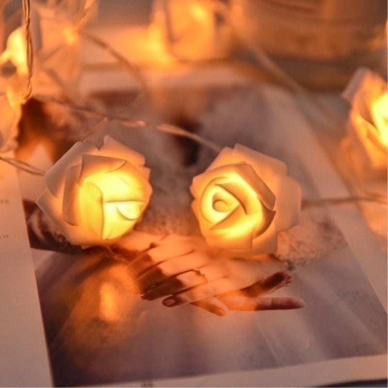 Romantic Rose Pearl Wedding Party String Lights 1 Piece|Home Decor Lighting
