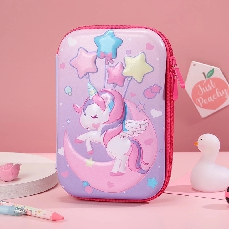 Cute EVA PU Cartoon Pencil Case for School Supplies | School Stationery