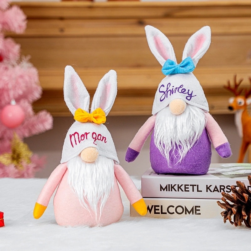 Creative Easter Bunny & Bee Figurine Decoration Cute Love Letter Rabbit Festival Ornament|Home Decor Figurines