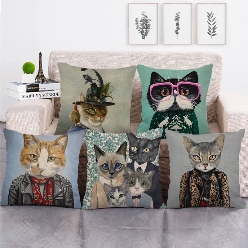 Rustic Animal Linen Cushion Covers|Home Decor Pillows