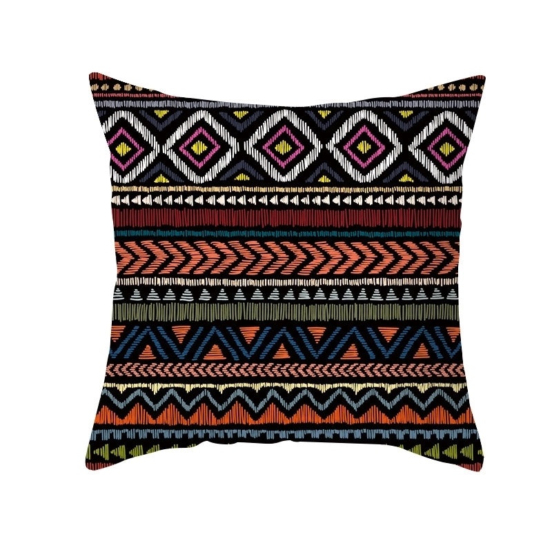 Bohemian Geometric Peach Skin Cushion Covers|Home Decor Pillows