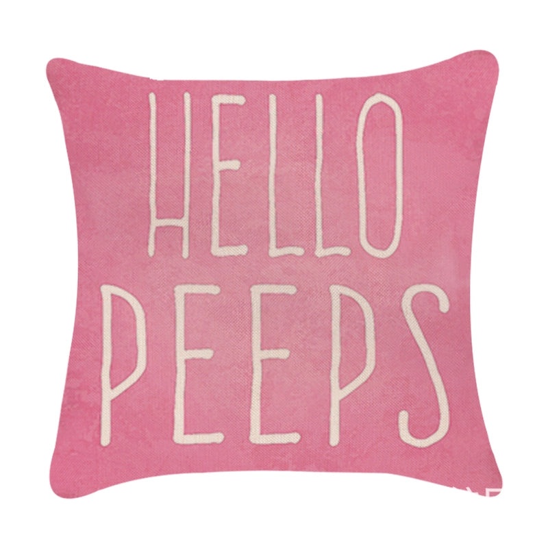 Minimalist Easter Rabbit Linen Pillow Covers for Couch and Sofa Decor | Home Decor Accessories