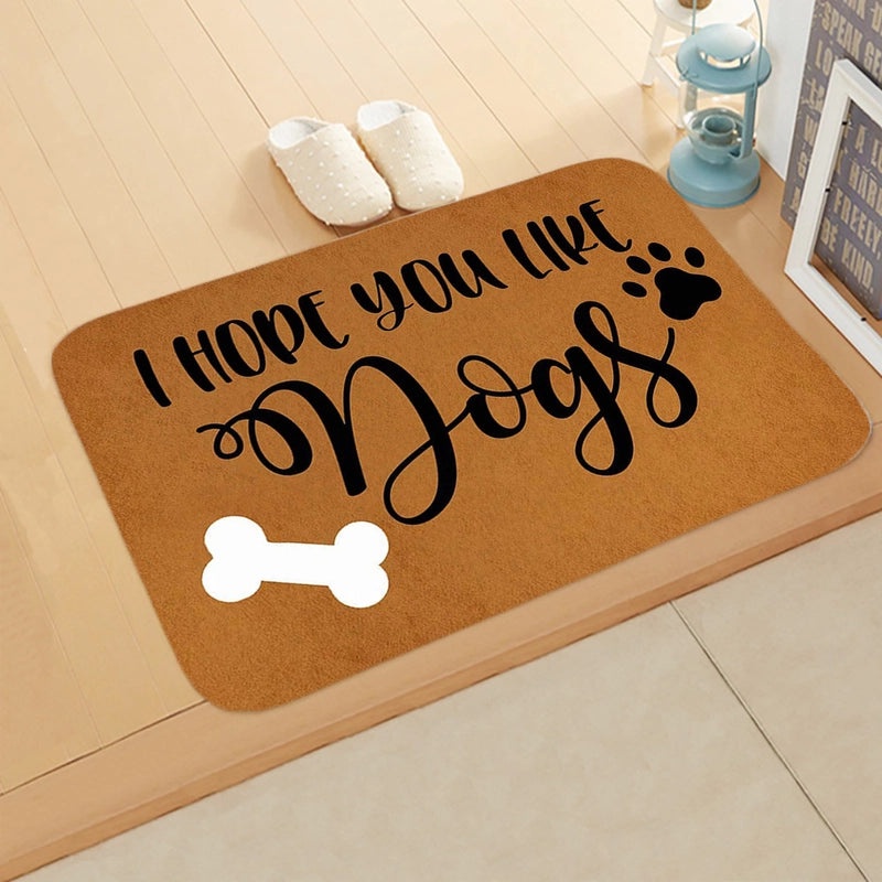 Cozy Letter Pattern Flannel Fabric Rug|Home Decor & Carpets