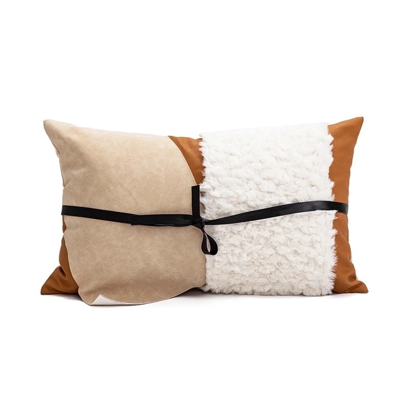 Color Block Cotton Pillow Covers Minimalist Design | Home Decor Bedding