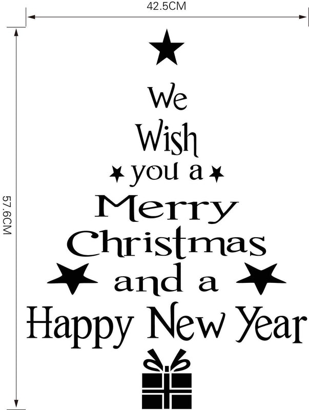 Christmas Vacation Letter Decorative PVC Wall Decal | Home Decor Wall Stickers
