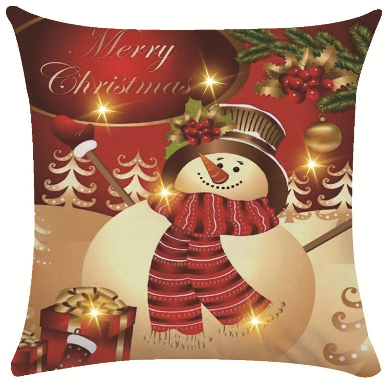 Festive Snowflake Throw Pillow Cover for Couch & Sofa | Home Decor Ornaments