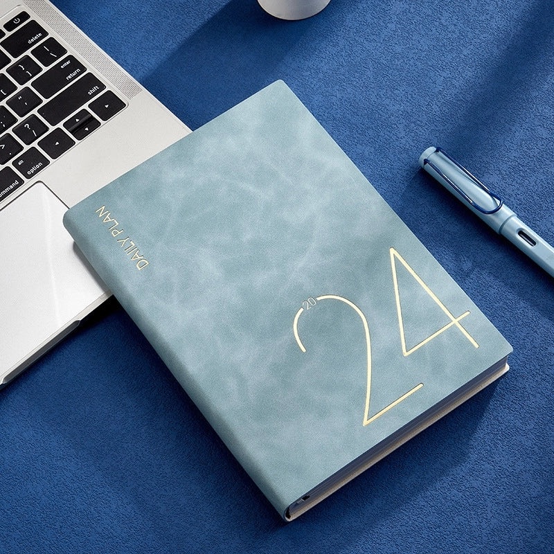 Solid Color PU Leather Notebook for School | Stationery & Notebooks