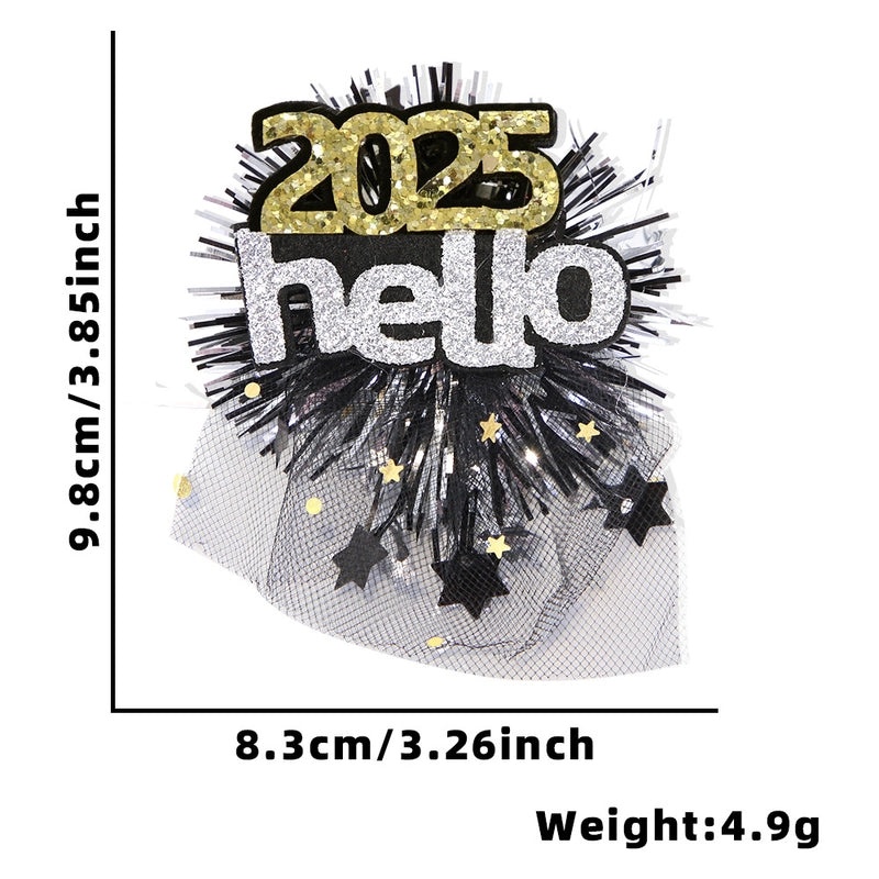 Christmas Shiny Star Letter Hairpin for Masquerade Party Festival | Hair Accessories