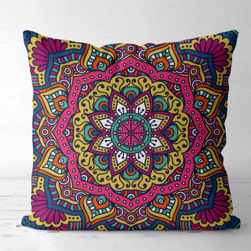 Vintage Printed Polyester Pillow Covers for Couch & Sofa | Home Decor Pillows