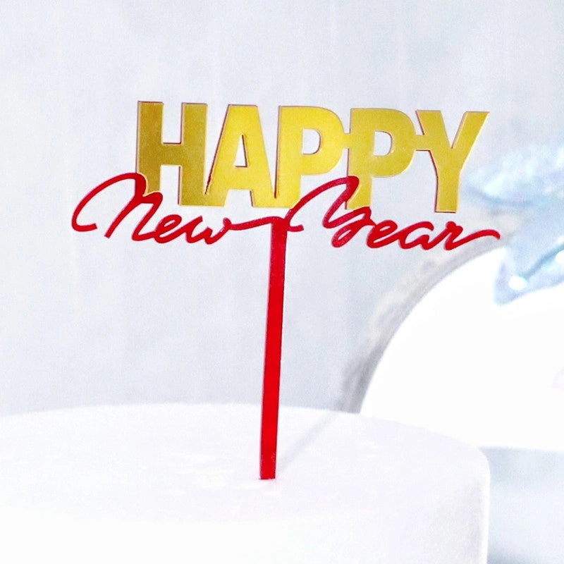 Festive Party Cake Decorations with Cute Basic Letter Plastic Supplies for Christmas and New Year|Home & Garden > Kitchen & Dining > Bakeware & C